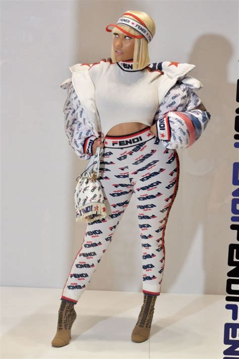 nicki minaj fendi tracksuit|Fendi dresses.